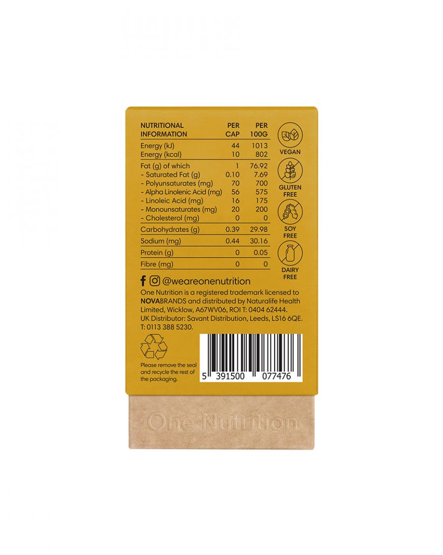 Cold Pressed Flax Seed Oil – 90 caps