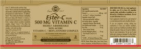 Solgar® Ester-C Plus 500 mg Vitamin C Vegetable Capsules - Pack of 50