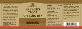 Solgar® Brewer's Yeast with Vitamin B12 Tablets - Pack of 250