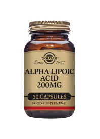 Solgar® Alpha-Lipoic Acid 200 mg Vegetable Capsules - Pack of 50