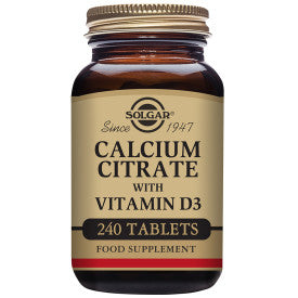 Solgar® Calcium Citrate with Vitamin D3 Tablets - Pack of 240