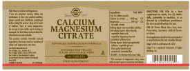 Solgar® Calcium Magnesium Citrate Tablets - Pack of 100