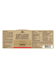 Solgar® Chelated Solamins Multimineral Tablets - Pack of 180