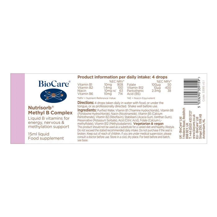 Bio Care Nutrisorb Methyl B Complex