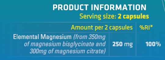 MAGDuo Magnesium Bisglycinate and Citrate Blend