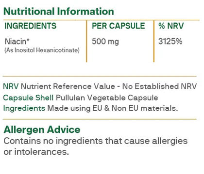 No Flush Niacin 500mg