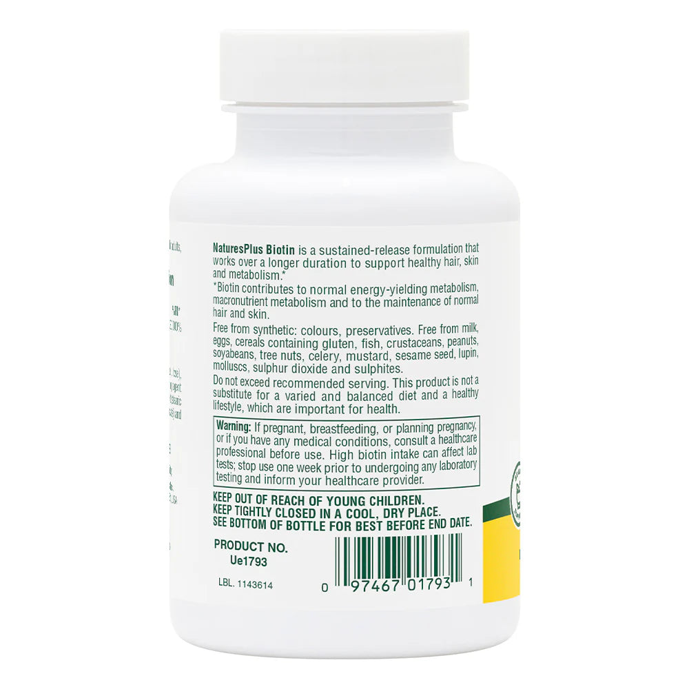 Biotin 10,000 MCG Tablets (90)
