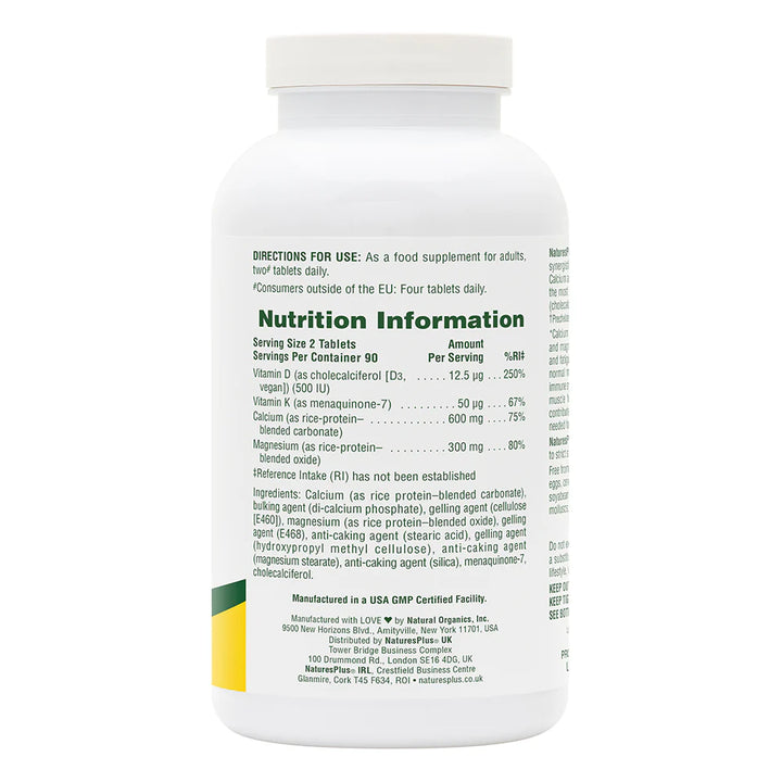 Calcium/Magnesium/Vitamin D3 with Vitamin K2 Tablets (90)