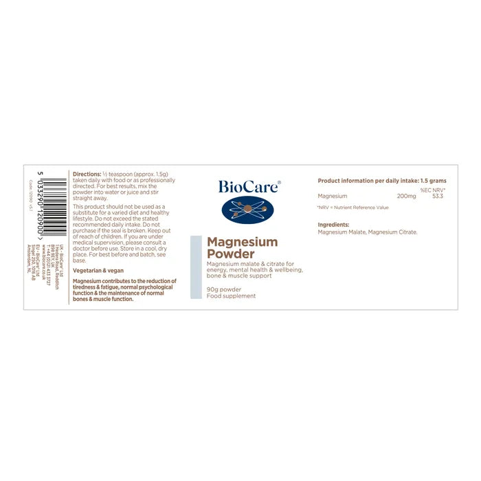 Bio Care Magnesium Powder 90g