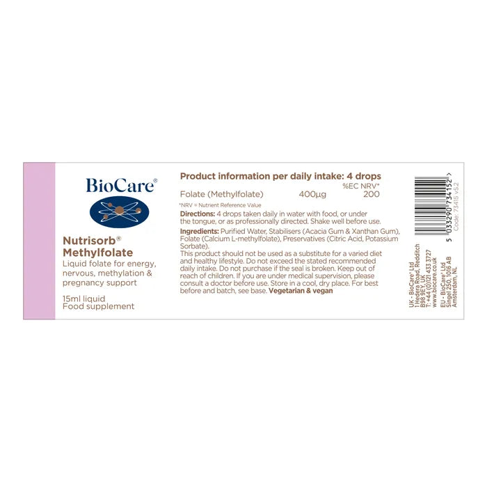 Bio Care Nutrisorb Methylfolate