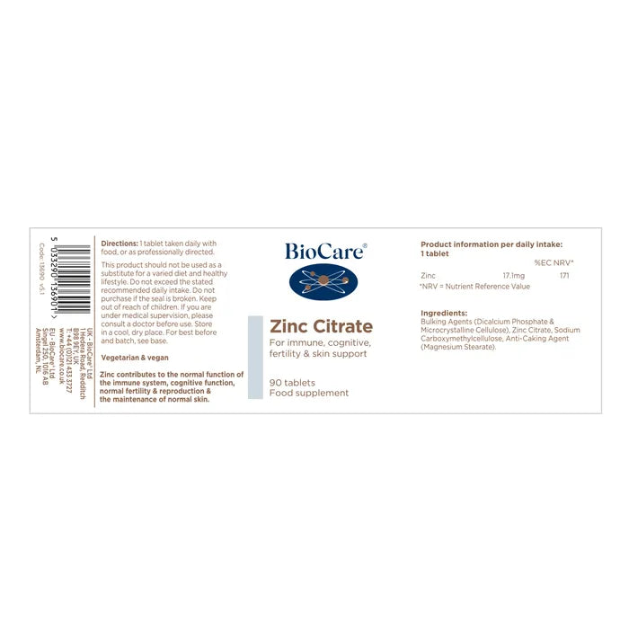 Bio Care Zinc Citrate