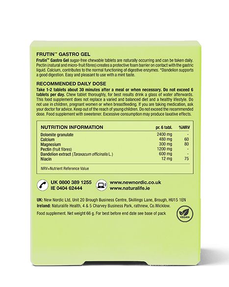Frutin Gastro Gel – 60 Tablets